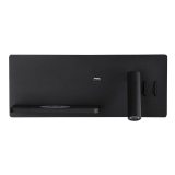 Applique Murale Liseuse LED 3W+ 6W Direct/Indirect IRC90 Interrupteur, Chargeur Induction et Prise USB Noir Mat ZAMBELIS 25184