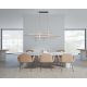 Suspension Luminaire LED ZAMBELIS 41W Variable Noir Sablé