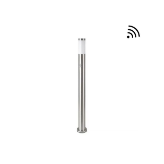Borne Extérieure à Détection 110cm IP44 Pour Ampoule LED E27 Satin Nickel V-TAC VT-838