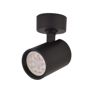 Plafonnier Orientable D60 Pour Ampoule LED GU10 Noir Mat ZAMBELIS S104